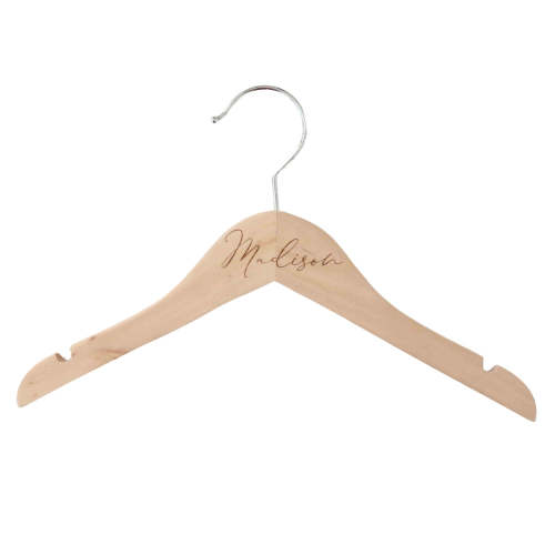 Personalized Baby Name Wood Hanger | Script