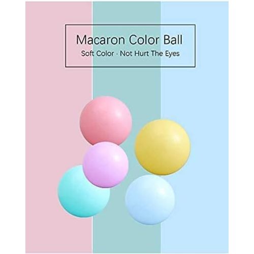 MoonxHome Ball Pit Balls for Toddlers, BPA Free Crush Proof Plastic Toy Balls for Ball Pit, Children's Pool Water Toys, Macaron Ocean Balls for Play Tent 2.15 Inch Pack of 100…