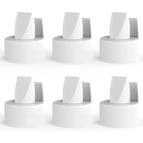 [6-Count] Papablic Duckbill Valves for Spectra and Medela, Replaceable Duckbill Valves for Spectra S1 Spectra S2 valves and Medela Pump in Style, BPA/DEHP Free White