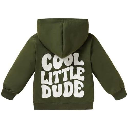 Toddler Baby Boy Fall Winter Hooded Clothes Baby Boy Hoodie Tops Letter Printed Long Sleeve Sweatshirt