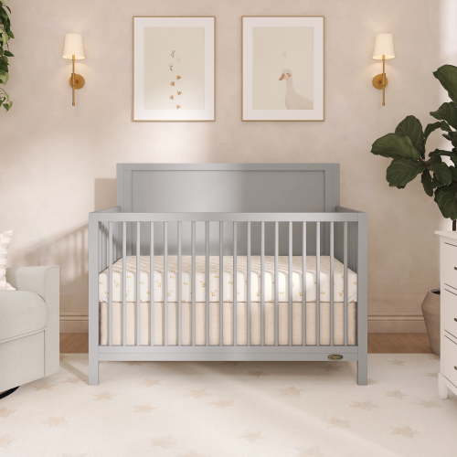 Dream On Me Dillian 3 in 1 Convertible Crib, Pebble Grey