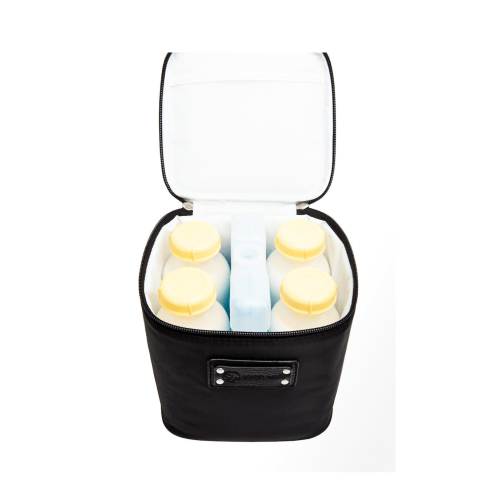 Cold Gold Breastmilk Cooler Bag Ice Pack Included Black Reliable Cooling for Breastmilk Storage – Sarah Wells Bags