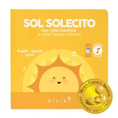 Binibi Spanish Musical Book for Toddlers Sol Solecito & Other Nursery Rhymes | Spanish Learning for Kids | Bilingual Children's Book | Sound Book | Libro en español para bebés