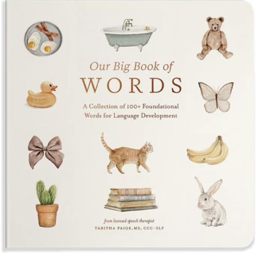 Our Big Book of First Words: A Collection of 100+ Foundational Words for Language Development (Tabitha Paige Children's Book Series)