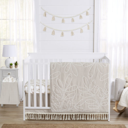 Sweet Jojo Designs Botanical Leaf 4 Piece Crib Bedding Set & Reviews | Wayfair