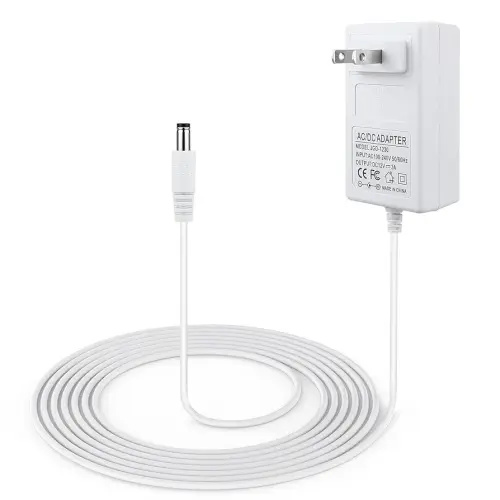 10 ft Power Cord for 4moms mamaRoo 4, 12V 3A Charger for RockaRoo Baby Swing, AC Adapter, White