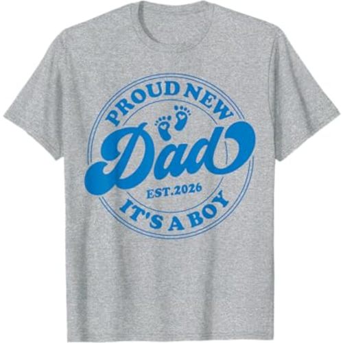 Proud New Daddy It's A Boy Dad to Be Gifts 1st Time Father T-Shirt