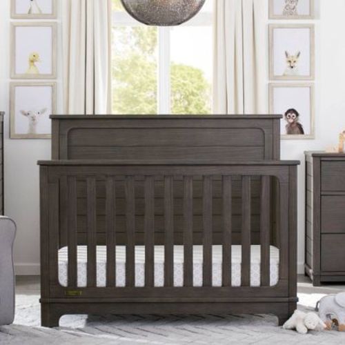 Simmons Kids' Slumbertime Monterey 4-in-1 Convertible Crib - Rustic Gray : Target