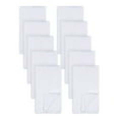 Gerber 10 Pack Prefold White Cloth Diapers - 14" x 20" Newborn Diapers – Soft, Absorbent 3-Ply 100% Cotton