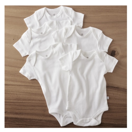5-Pack Organic Cotton Short Sleeve Bodysuits | Honest Baby Clothing