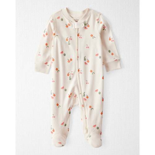 Baby Organic Cotton Fruit-Print Sleep & Play Pajamas