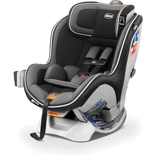 Chicco NextFit Zip Convertible Car Seat, Rear-Facing Seat for Infants 5-40 lbs., Forward-Facing Toddler Car Seat 25-65 lbs., Baby Travel Gear | Carbon/Black/Grey