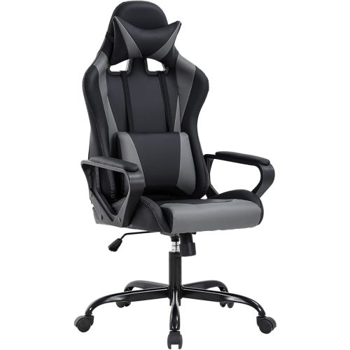 PC Gaming Chair Ergonomic Office Chair Cheap Desk Chair Executive Task Computer Chair Back Support Modern Executive Adjustable Arms Rolling Swivel Chair for Women, Men