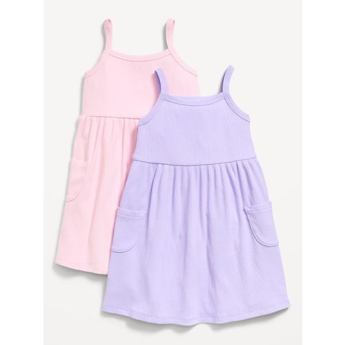Sleeveless Pocket Jersey-Knit Fit and Flare Dress for Toddler Girls | Old Navy