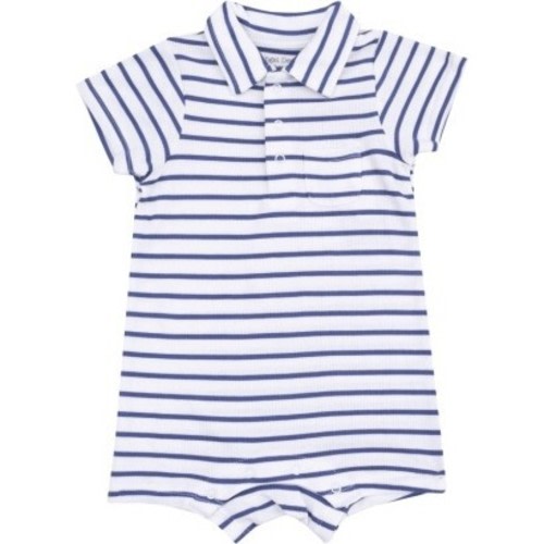 Polo Shortie, Stripe Vintage Navy - Angel Dear | Maisonette
