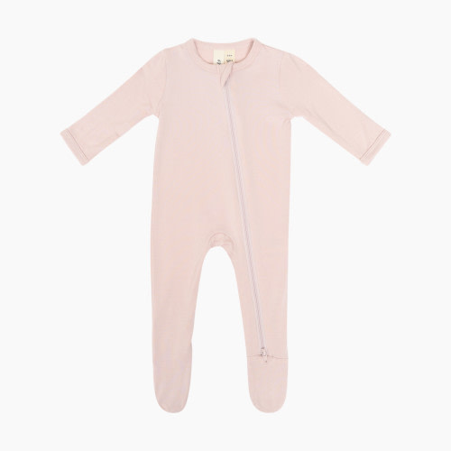 Kyte Baby Zipper Footie - Blush, 0-3 M