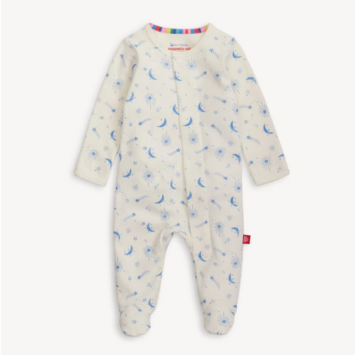 moon song organic cotton magnetic footie – Magnetic Me