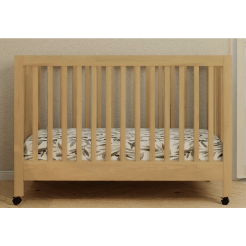 Maki Folding Portable Cribwith Toddler Kit | Babyletto - Honey