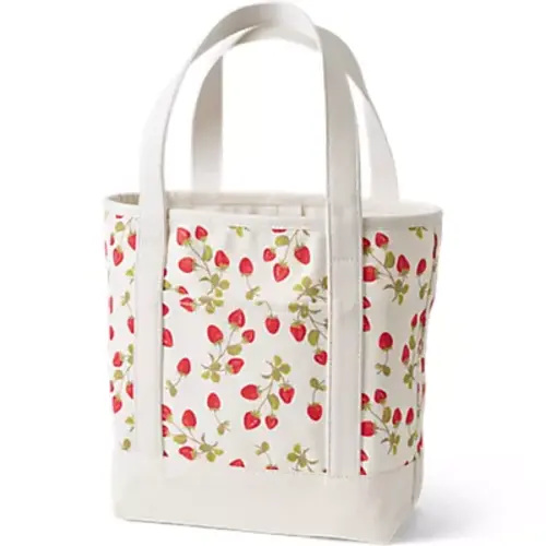 Medium Print 5 Pocket Open Top Canvas Tote Bag | Lands' End