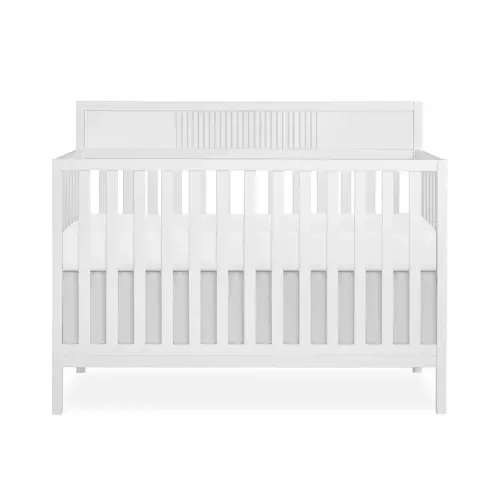 Dream On Me Ivy 5-in-1 Convertible Crib, JPMA Certified, Converts from a Baby Crib to a Toddler Bed, Daybed, and Full-Size Bed, Painted with Water-Based, Non-Toxic Paint, White