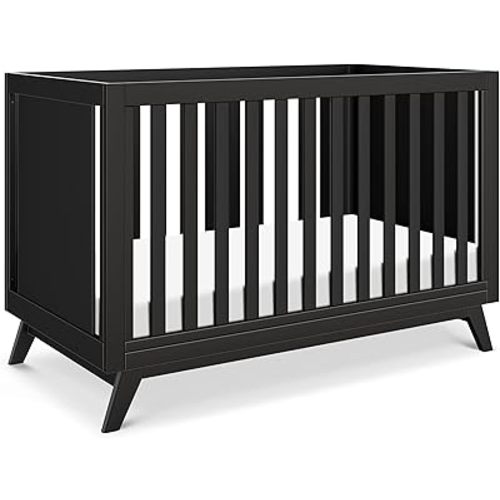 DaVinci Otto 3-in-1 Convertible Crib in Ebony, GREENGUARD Gold Certified