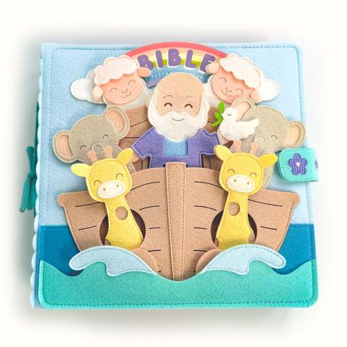 Bible Old Testament Stories Interactive Felt Quiet Books BB1 Handmade Activity Busy Book Educational Christian Toys for Kids – TinyBusy