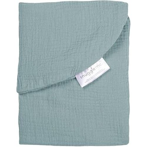 snuggle me Baby Lounger Muslin Curve Cover - Organic Cotton Fabric - Slate
