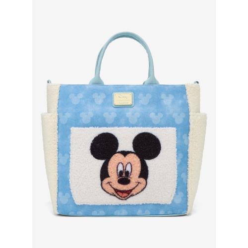 Loungefly Disney Mickey Mouse Sherpa Convertible Tote Bag — BoxLunch Exclusive