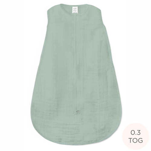 Muslin Non-Weighted zzZipMe Sack - Jadeite – SwaddleDesigns