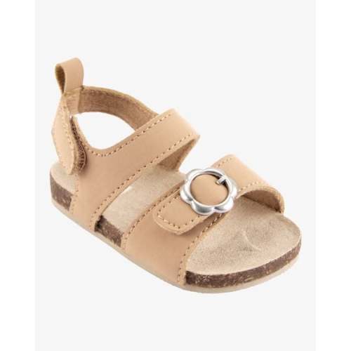 Baby Floral Buckle Faux Cork Sandals - Brown - Carter's | Carter's