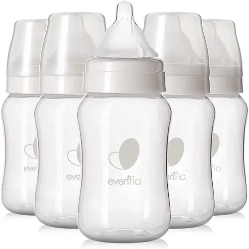 Evenflo Feeding Premium Proflo Venting Balance Plus Wide Neck Baby, Newborn and Infant Bottles - Helps Reduce Colic - 9 Ounce (Pack of 6)