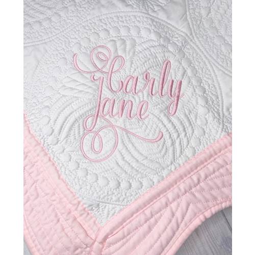 Personalized Baby Quilt Blanket, Monogrammed Baby Quilt Blanket, Personalized Baby Shower Gift, Baby Crib Blanket