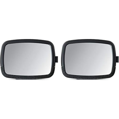 Munchkin® Brica® 360 Pivot Baby in-Sight® Wide Angle Adjustable Car Mirror, Crash Tested and Shatter Resistant, Black (Pack of 2)
