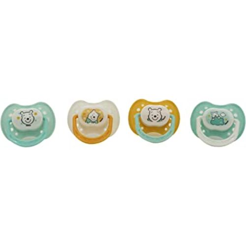 Disney Cudlie Winnie The Pooh Baby 4 Pack of Pacifiers
