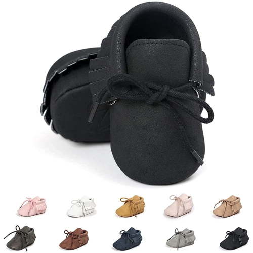 Baby Loafers Boys Girls Infant Shoes Soft Sole Tassels Moccasins Anti-Slip Crib Shoes
