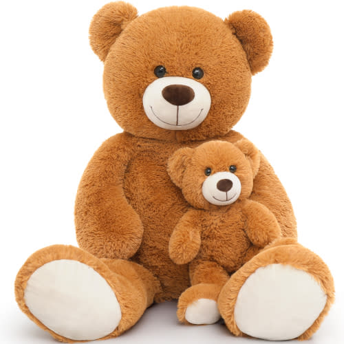 MaoGoLan Mommy and Baby Giant Teddy Bear 39" Bear Stuffed Animal Plush Toy