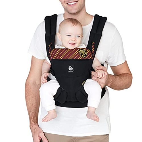Ergobaby Omni 360 All-Position Baby Carrier for Newborn to Toddler with Lumbar Support (7-45 Pounds), Harry Potter, Classic Hogwarts