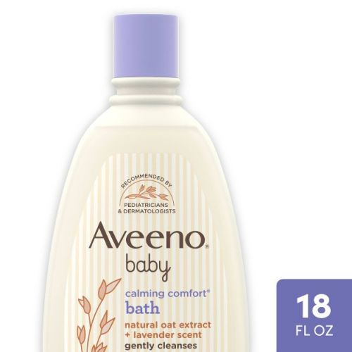 Aveeno Baby Nighttime Calming Comfort Bath, Body & Hair Wash - Lavender And Vanilla Scent - 18 Fl Oz