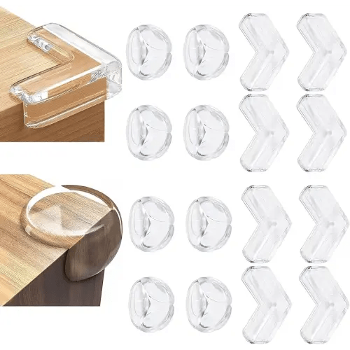 16 PCS Corner Protector Baby, Clear Table Corner Protectors Baby Proofing Baby Safety Products Baby Proof Corners and Edges Furniture Corner Protector