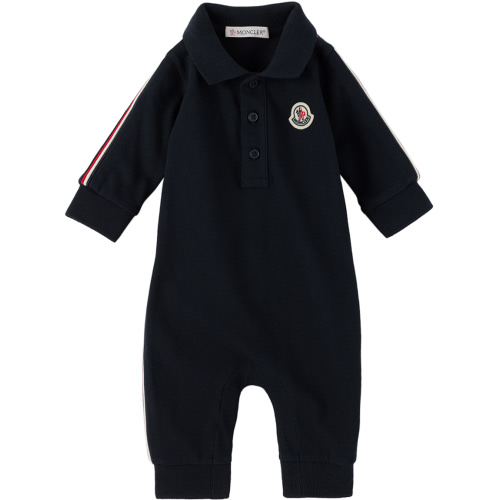 Baby Navy Tricolor Jumpsuit