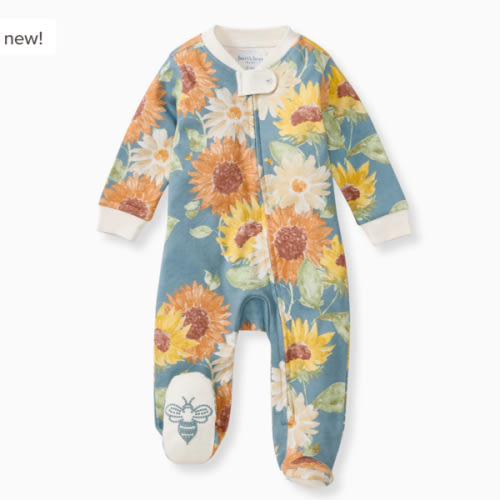 Sunflowers Organic Cotton Sleep & Play – Burt's Bees Baby