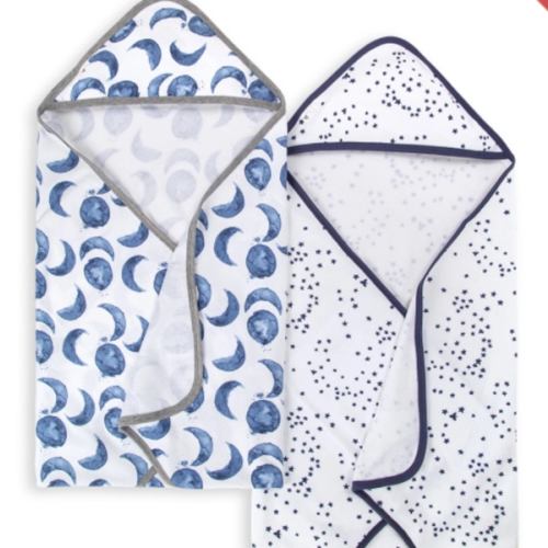 Hello Moon! Organic Cotton Hooded Towels 2 Pack