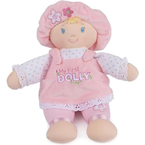 GUND Baby My First Dolly, Plush Doll for Babies and Toddlers, Pink/White, 13”