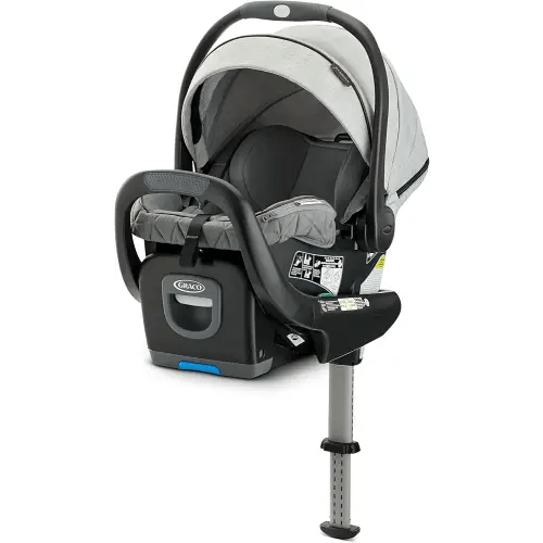 Graco Premier SnugRide SnugFit XT Infant Car Seat W/ Load Leg & Anti-Rebound Bar for Extra Safety, SnugLock Easy Install Rear Facing Baby Car Seat, Privacy Drape, Storage Pocket, Midtown