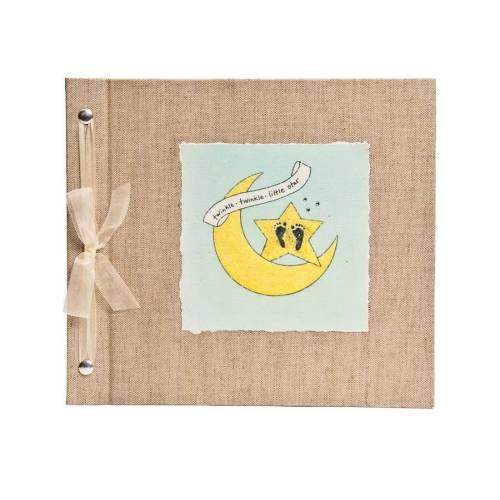 Linen Baby Book, Custom Baby Memory Book, Baby Shower Gift for Baby, Personalized Baby Book, Baby’s First Year, Baby Album, Made in the USA