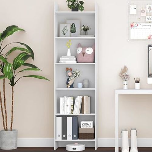 Hzuaneri 6-Tier Bookshelf, 66.9 Inches Floor Standing Bookcase