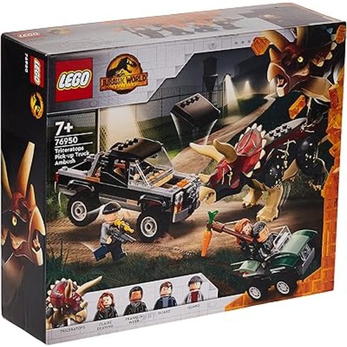 LEGO Jurassic World 76950 Triceratops Truck Attack