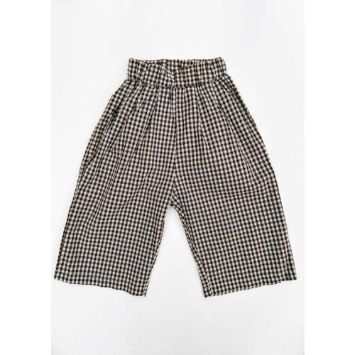 Gingham Pants- Brown