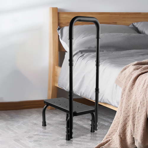 Postpartum stool because our bed is way too tall