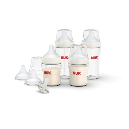 NUK Perfect Match Baby Bottle & Pacifier, 7 Piece Newborn Gift Set
